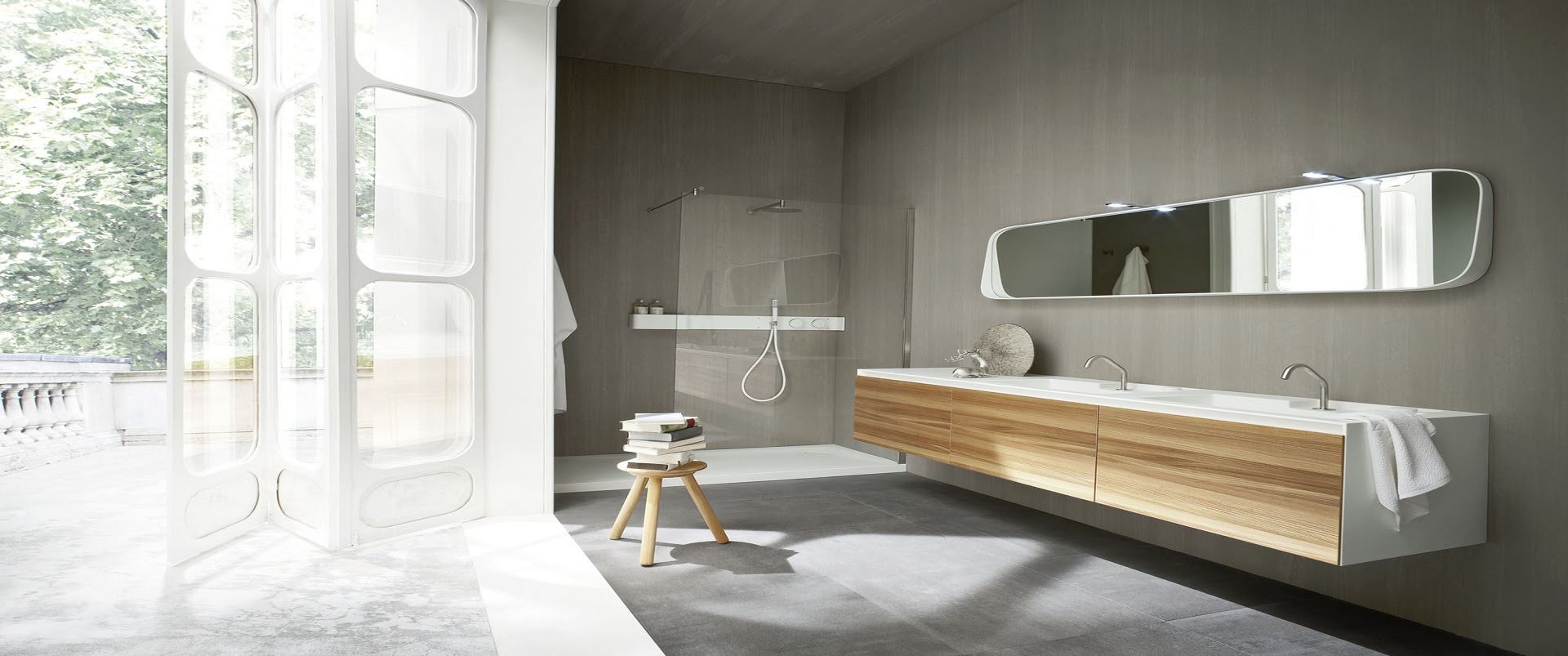 Moderne-Corian-Badezimmer